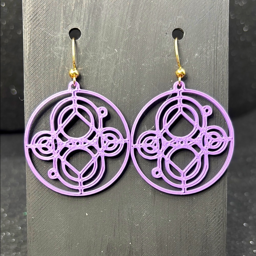 Purple Earrings